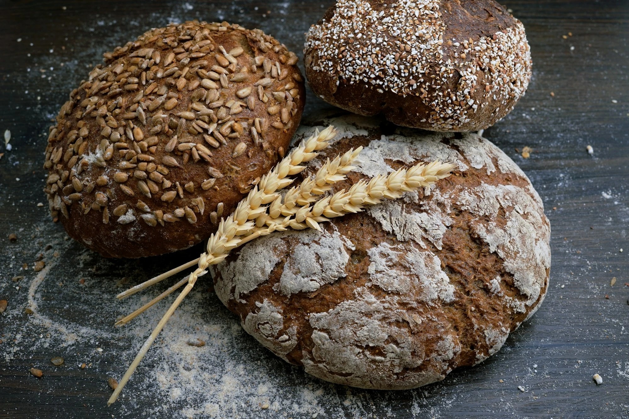 Fresh loaves of bread